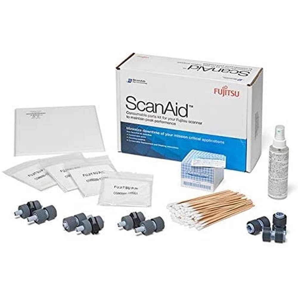 Fujitsu CG01000-527601 Scanner Cleaning Kit - Compatible with fi-6670/A & fi-6770/A Models | Office Document Maintenance Supplies | Perfect for Daily Scanner Cleaning & Maintenance