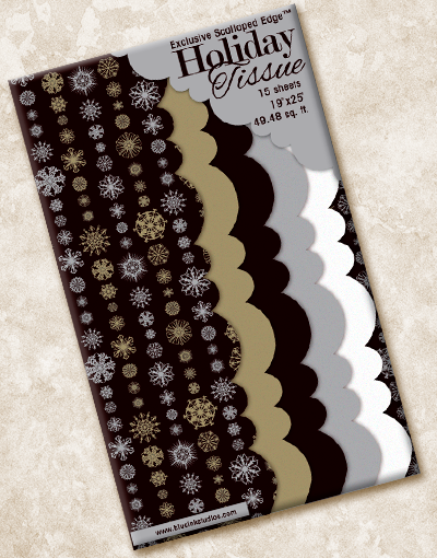 Elegant Snowflake Scalloped Edge Tissue Paper - Perfect for Gift Wrapping, Party Decorations, and DIY Craft Projects