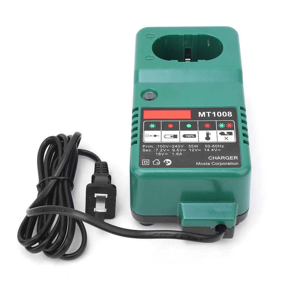Universal Electric Drill Battery Charger 7.2V-18V for Power Tools - Compatible with 9.6V, 12V, 14.4V Batteries - Fast Charging for Cordless Drills, Screwdrivers & DIY Projects