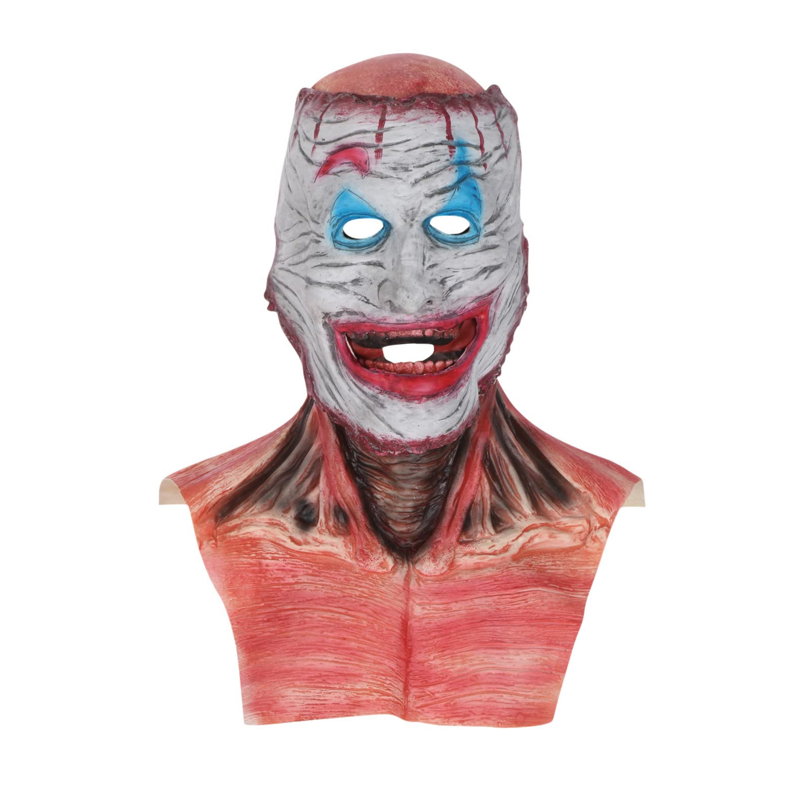 Scary Realistic Latex Skeleton Mask for Adults - Full Head Skull Halloween Costume Accessory | Perfect for Horror Cosplay, Halloween Parties & Spooky Events
