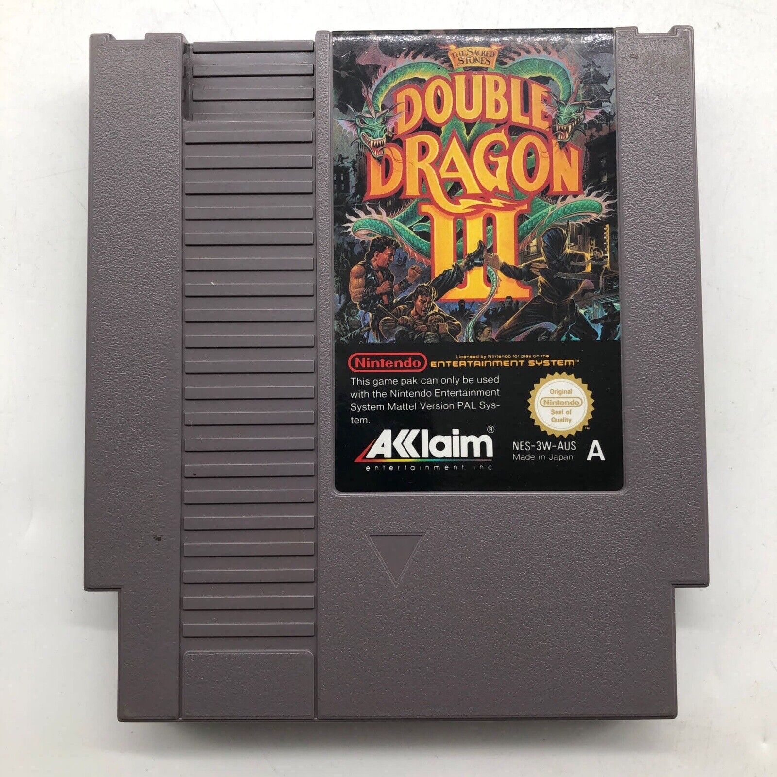 Double Dragon III: The Sacred Stones - Complete NES Game Box Set - Retro Nintendo Entertainment System Classic - Perfect for Collectors & Nostalgic Gaming Nights