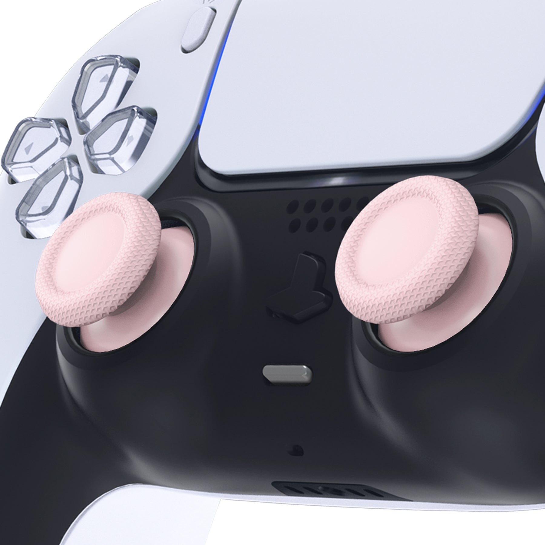 eXtremeRate Cherry Blossom Pink Thumbsticks for PS5 Controller - Replacement Analog Joysticks Compatible with PS5 & PS4 All Models (JPF614) - Perfect for Gaming, Custom Controller Mods & Enhanced Grip