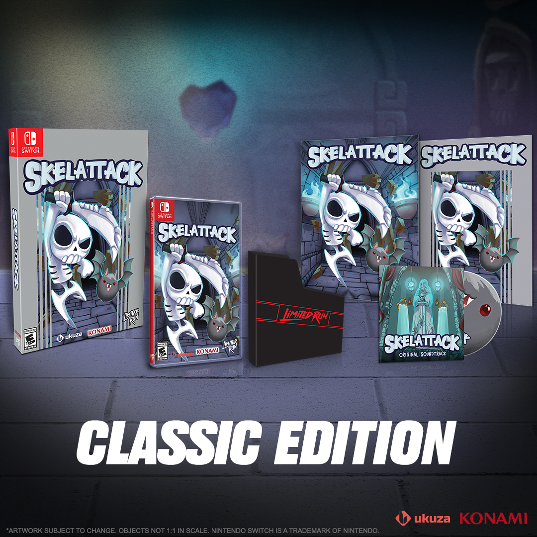 Skelattack Classic Edition - Nintendo Switch Limited Run #176 - Retro-Style Action Adventure Game for Home & Travel Gaming