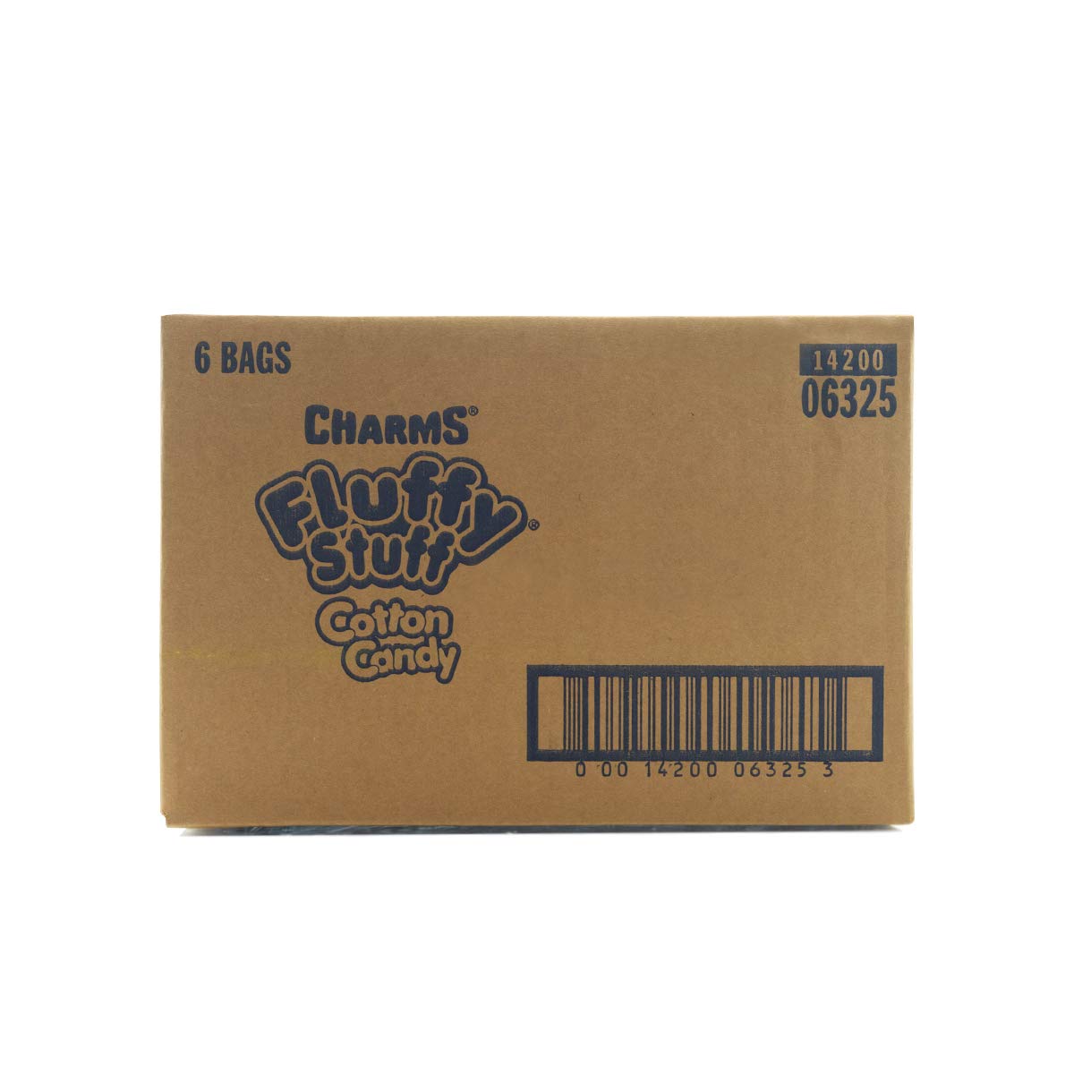 Fluffy Stuff Cotton Candy - 6 Count Bags (Pack of 6) | Sweet Treats for Parties, Movie Nights & Birthday Celebrations | Soft & Delicious Cotton Candy in Bulk