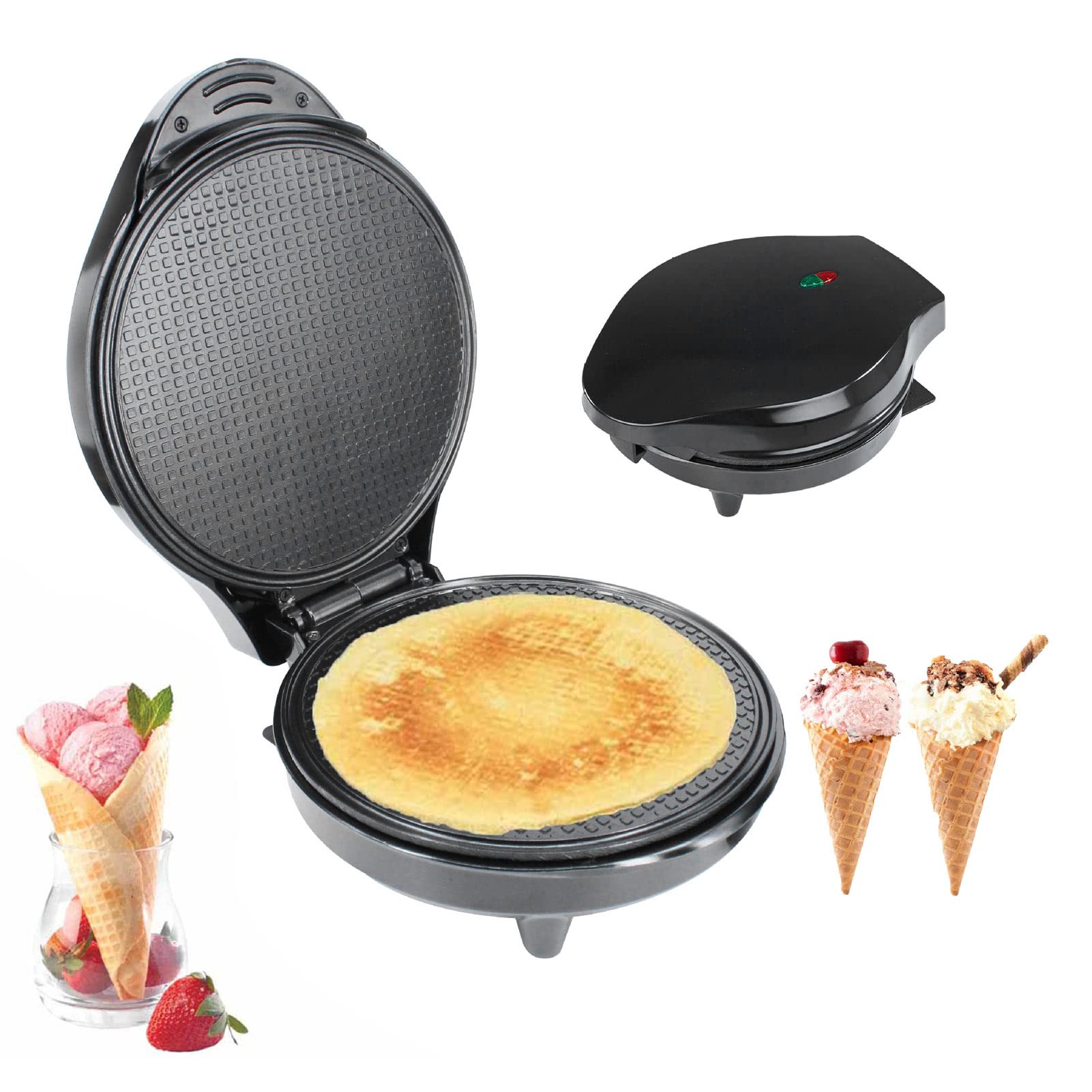 Yosoo Electric Crepe Maker - Non-Stick ABS Pancake Maker for Breakfast, Desserts & DIY Cooking | Perfect for Home, Restaurant & Office Use | Quick & Easy Crepe, Pancake & Waffle Making