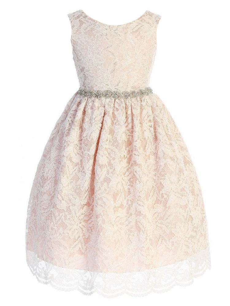 Elegant Rhinestone Lace Braided Belt for Big Girls - Junior Bridesmaid Dress Sizes 8-14 - Perfect for Weddings, Prom & Special Occasions