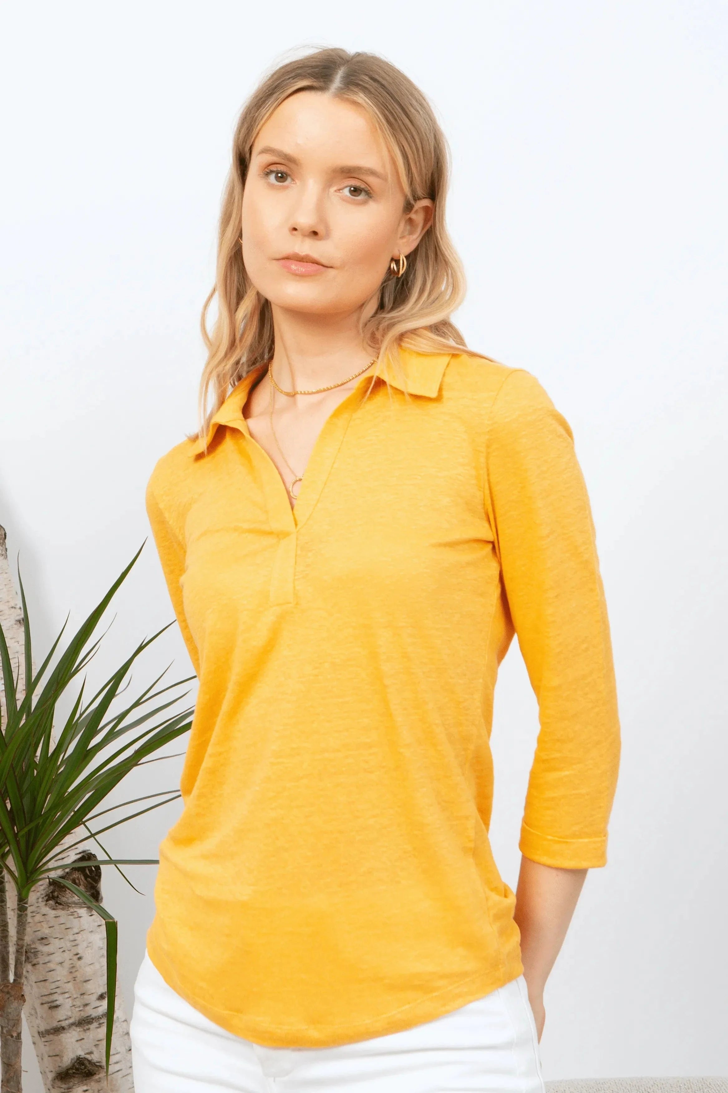 Premium Collared Linen T-Shirt for Men & Women | Breathable Summer Shirt in 10+ Colors | Casual Wear, Office Outfits & Beach Vacation Essentials