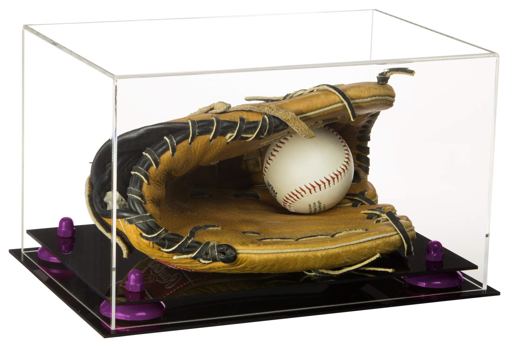 Premium Acrylic Baseball Glove Display Case - Clear Protective Showcase for Collectible Gloves - Perfect for Home Decor, Sports Memorabilia Display & Gift Giving