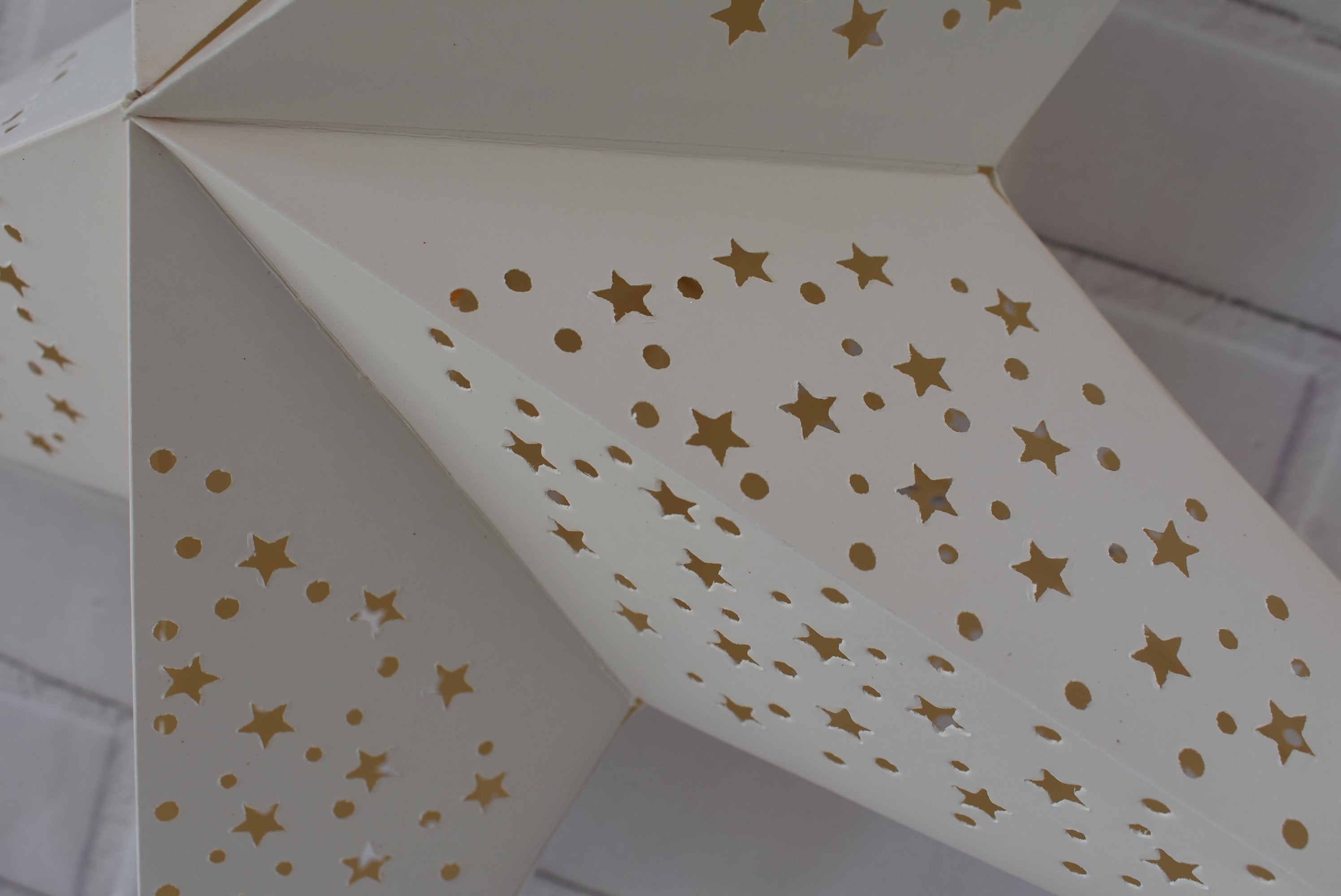 24 Pack White Thousand Stars Paper Lanterns - Elegant Hanging Decor for Weddings, Parties & Home Decor - Perfect for Indoor & Outdoor Events