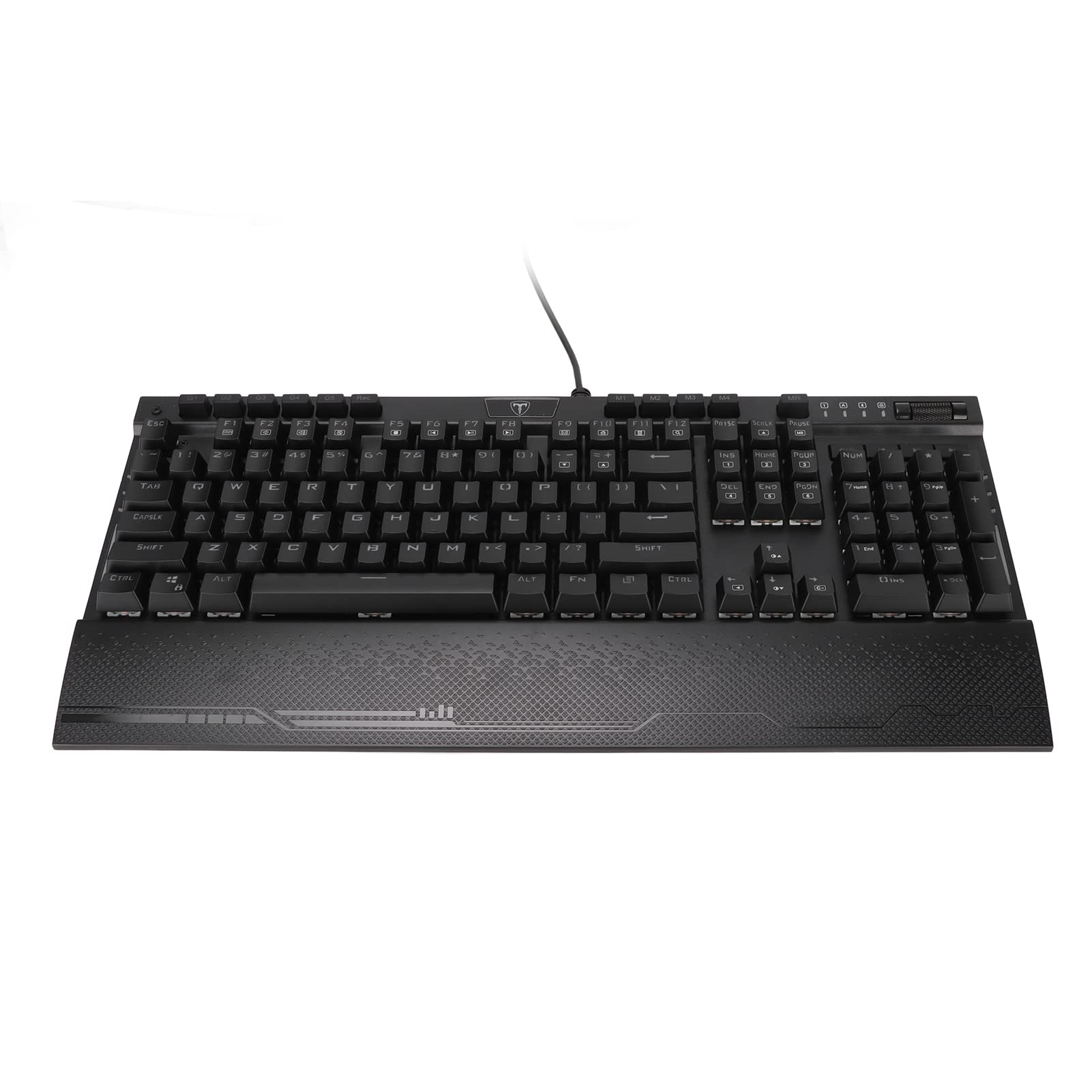 Vbestlife RGB Mechanical Gaming Keyboard - Wired USB, IP32 Waterproof & Dustproof, Dynamic Backlit LED Light Strips, Ergonomic Wrist Rest - Perfect for PC, Laptop Gaming & Office Typing