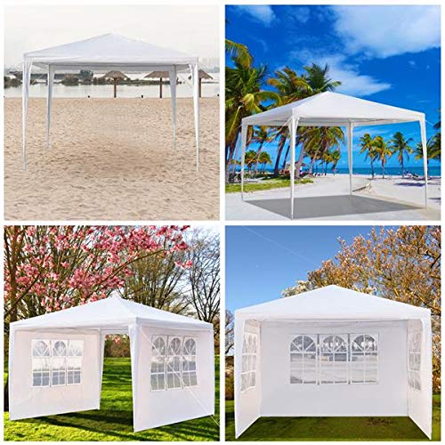3x3m Waterproof Commercial Canopy Tent with Spiral Tubes - Heavy Duty Gazebo for Wedding, Camping, Parking, Patio & Garden Parties | Perfect for Outdoor Events, Market Stalls & Backyard Gatherings