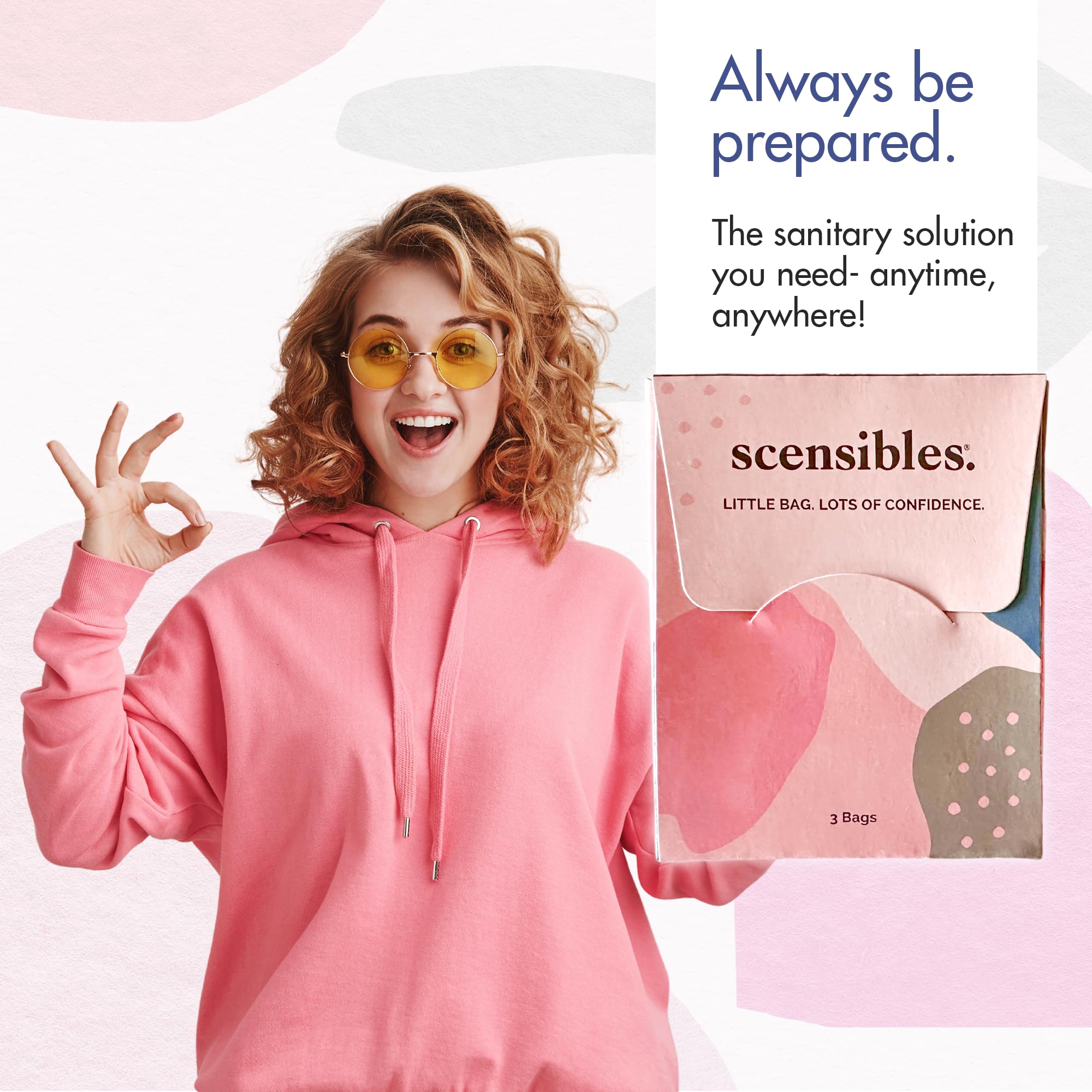 Disposable Travel Hygiene Bags - 30 Count (10 Packs of 3) for Tampons, Pads, Condoms & Personal Care - Compact, Odor-Controlling & Discreet Waste Solution - Perfect for Travel, Gym, Office & On-the-Go Use