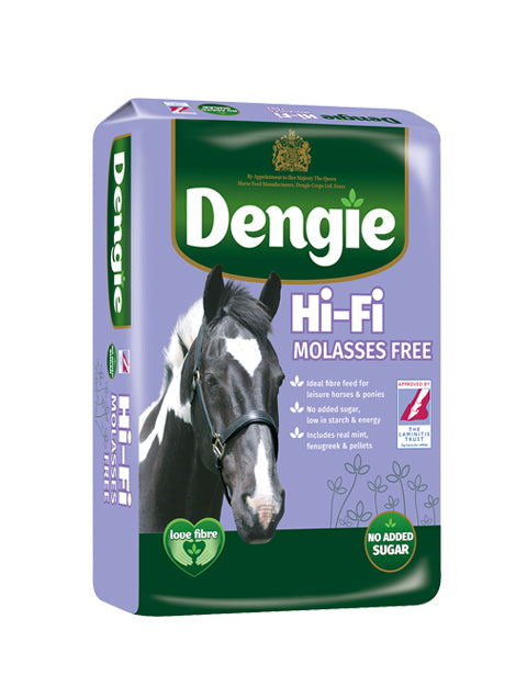 Dengie Hi Fi Molasses Free Horse Feed - High Fiber, Low Sugar Forage for Optimal Equine Health - Perfect for Performance Horses & Easy Keepers