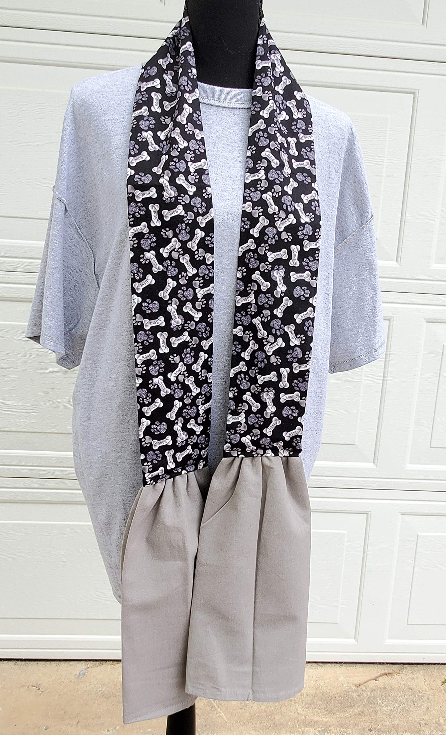 Black & White Dog Lover Kitchen Scarf - Cooking & Baking Essential