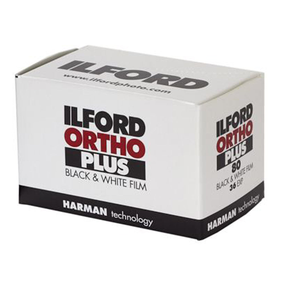 Ilford Ortho Plus 35mm Black & White Film - 1 Roll for Classic Photography & Vintage Camera Enthusiasts | Perfect for Street, Portrait & Landscape Photography