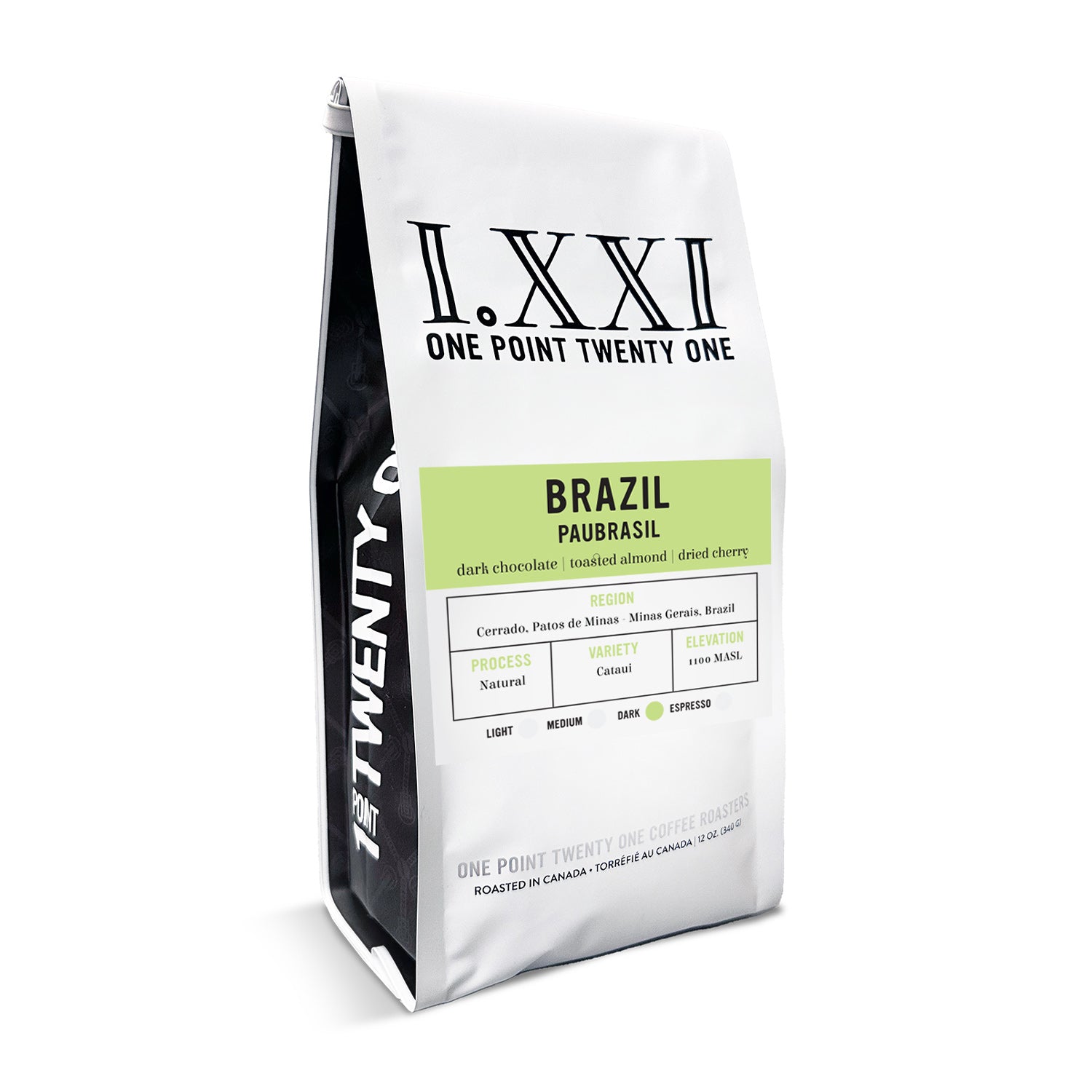 I.XXI Brazil Paubrasil Whole Bean Coffee - 12 oz Bag, Premium Arabica, Rich & Smooth Flavor - Perfect for Home Brewing, Office Use & Gifts