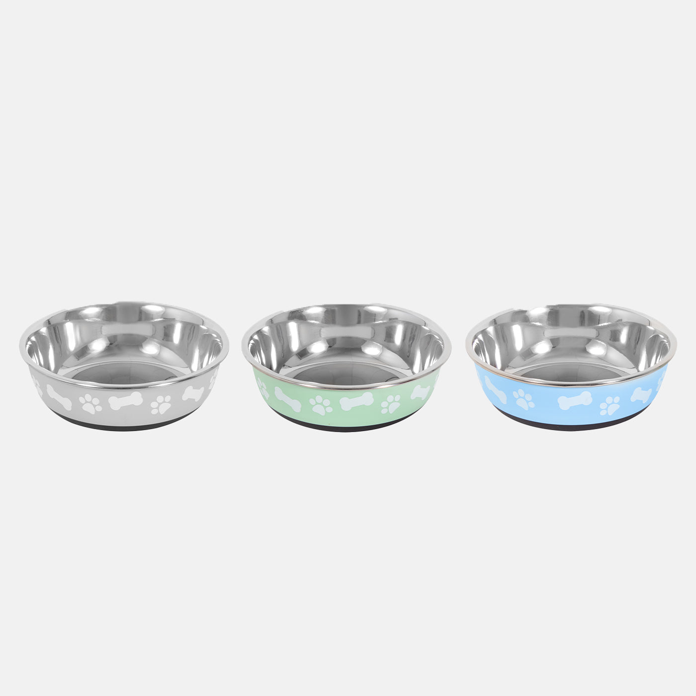 Non-Slip Fusion Pet Bowl - Anti-Skid Dog & Cat Food Dish for Small to Large Breeds - Perfect for Indoor, Outdoor & Travel Use