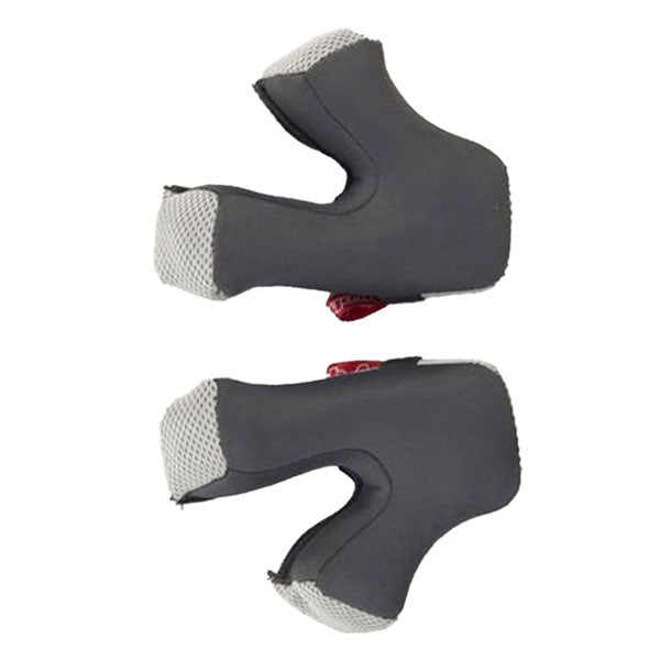 Airoh Cheek Pads Black & Grey Replacement Pads for Aviator J Junior Helmets - Comfortable & Durable Motorcycle Helmet Accessories for Kids Riding Safety