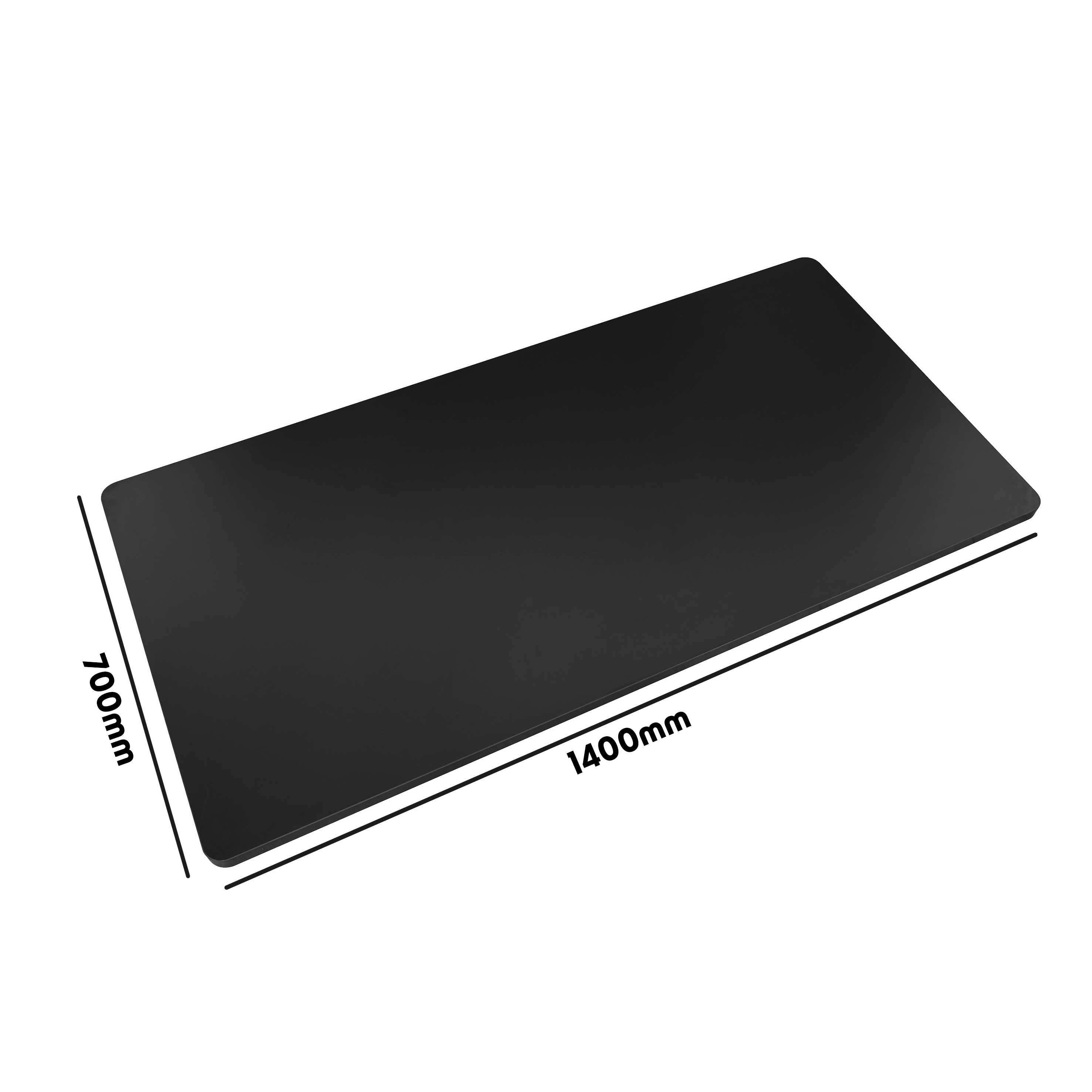 Black Rectangular Office Desk 55