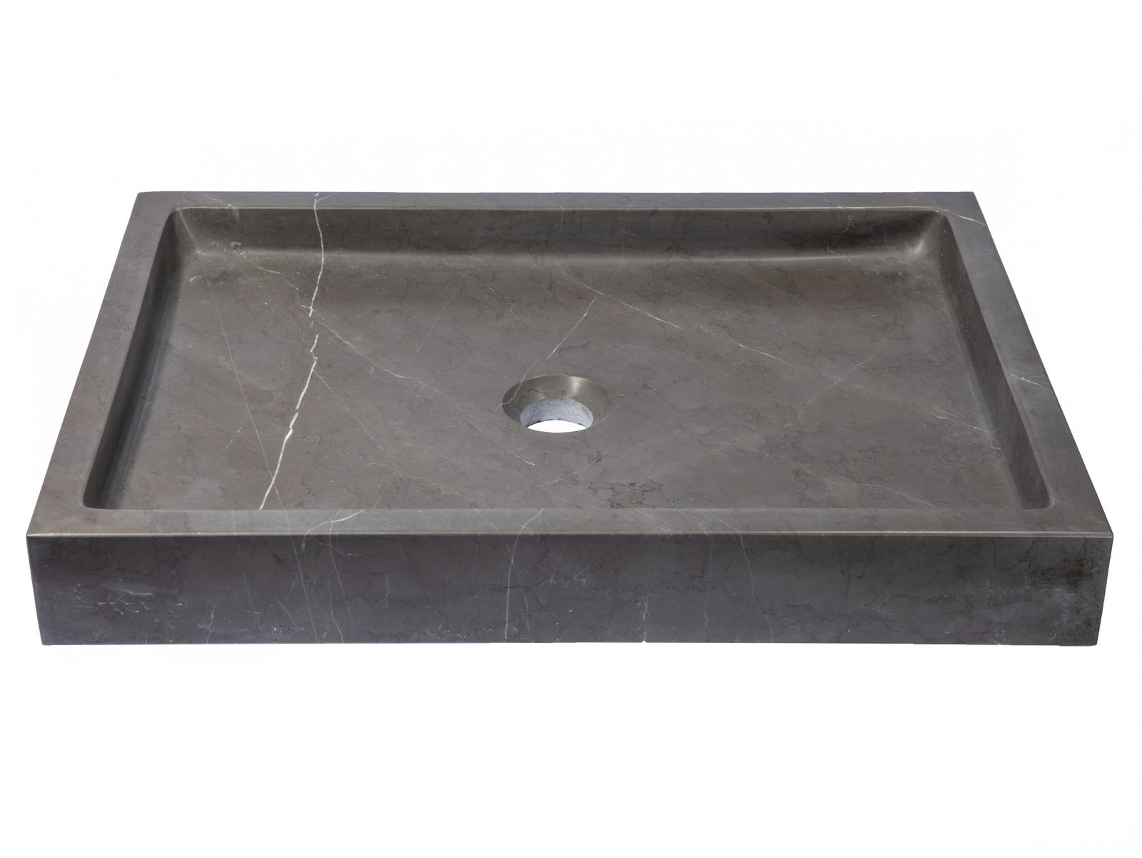 Modern Rectangular Vessel Sink - Above Counter Bathroom Sink with Overflow - Ceramic or Glass Options for Contemporary Vanity - Perfect for Home, Hotel, and Spa Bathroom Renovations