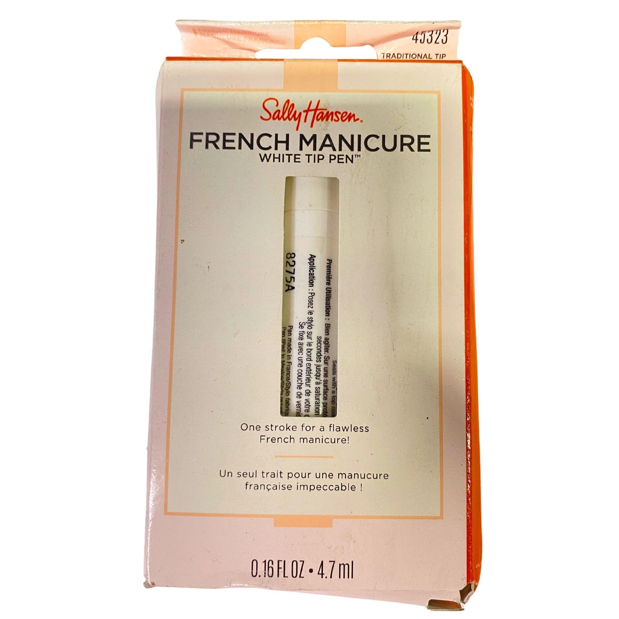 Sally Hansen French Manicure White Tip Pen - 26 Piece Set for Perfect Nail Art | At-Home Manicure & Salon Quality Nail Polish | Ideal for DIY Nails, Bridal Makeup & Special Occasions