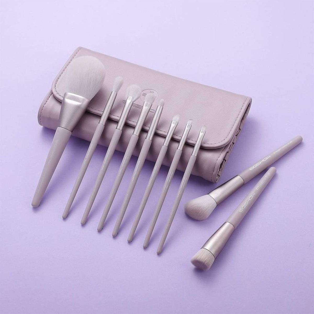 10-Piece Morandi Series Lilac Makeup Brush Set - Soft & Durable for Flawless Blending & Contouring | Perfect for Professional Artists & Beginners