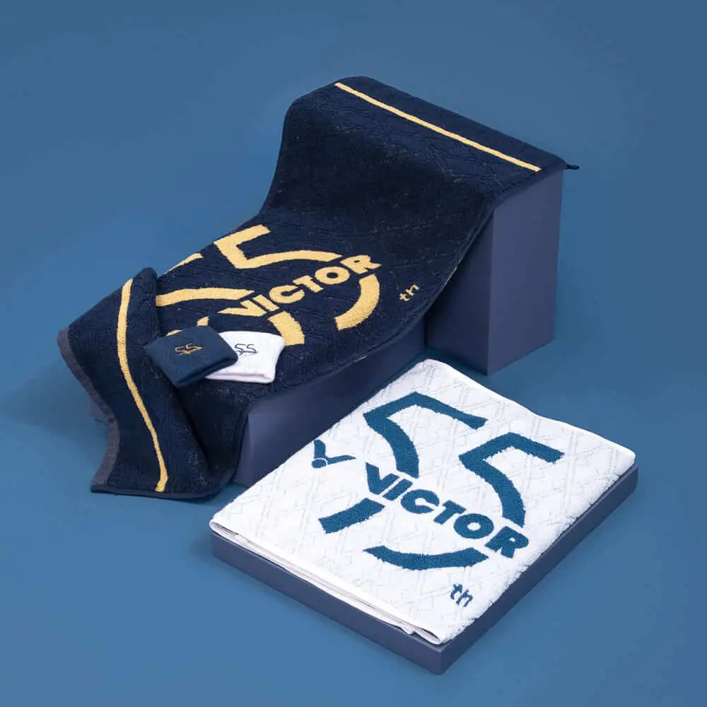 Victor TW55A 55th Anniversary Edition White Bath Towel - Soft, Absorbent & Durable for Spa, Gym & Home Use