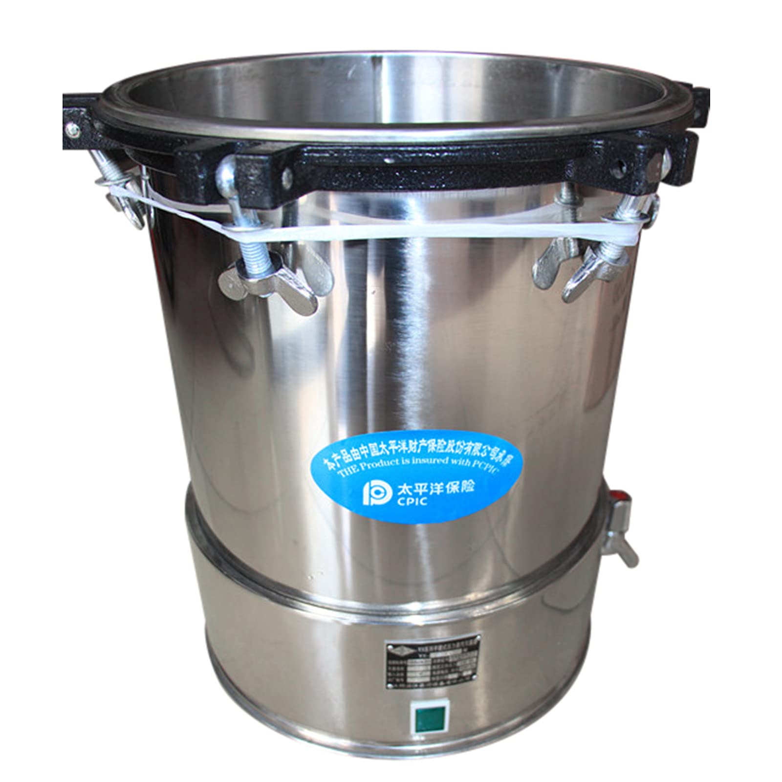 24L Portable Stainless Steel Electric Pressure Steam Sterilizer Autoclave Machine with Pressure Gauge - YX-24LD for Home, Clinic, Tattoo & Nail Salon Sterilization