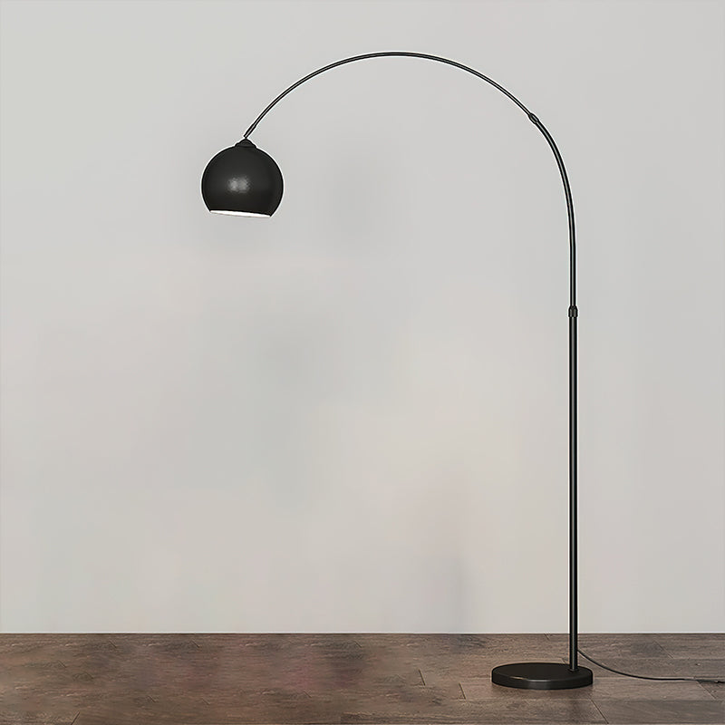 Modern Angler Floor Lamp - Adjustable LED Reading Light for Living Room, Bedroom & Office - Dimmable Standing Lamp with Flexible Gooseneck Design - Perfect for Reading, Working & Relaxing