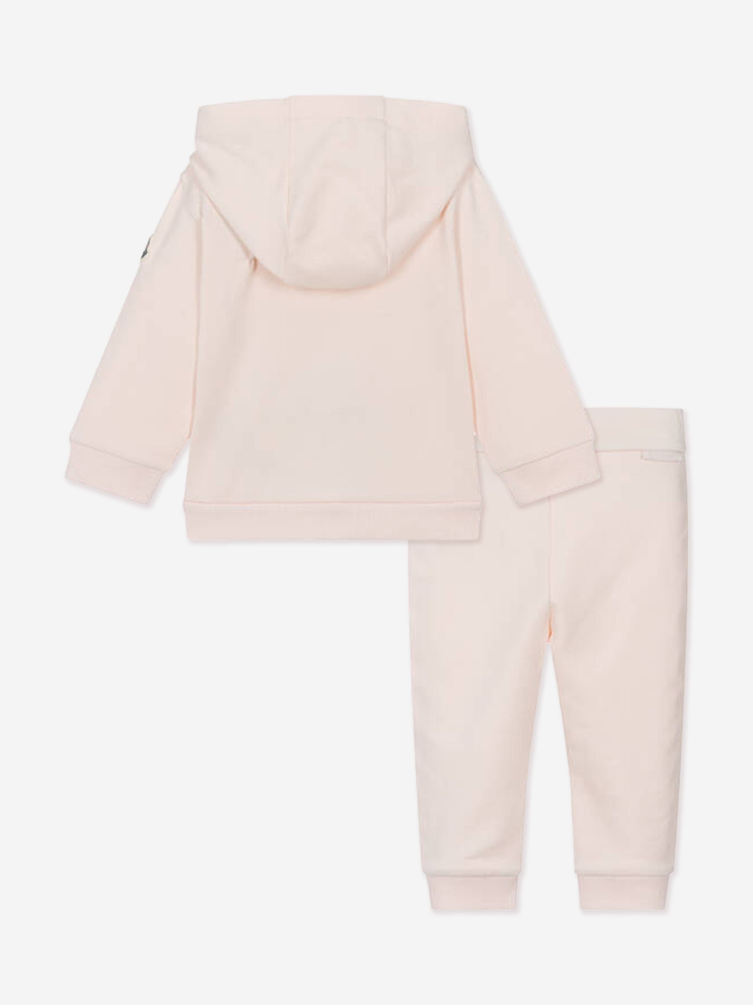 Pink Baby Girls Pocket Tracksuit - Soft & Comfortable 2-Piece Outfit for Toddlers - Perfect for Playtime, Daycare & Family Outings