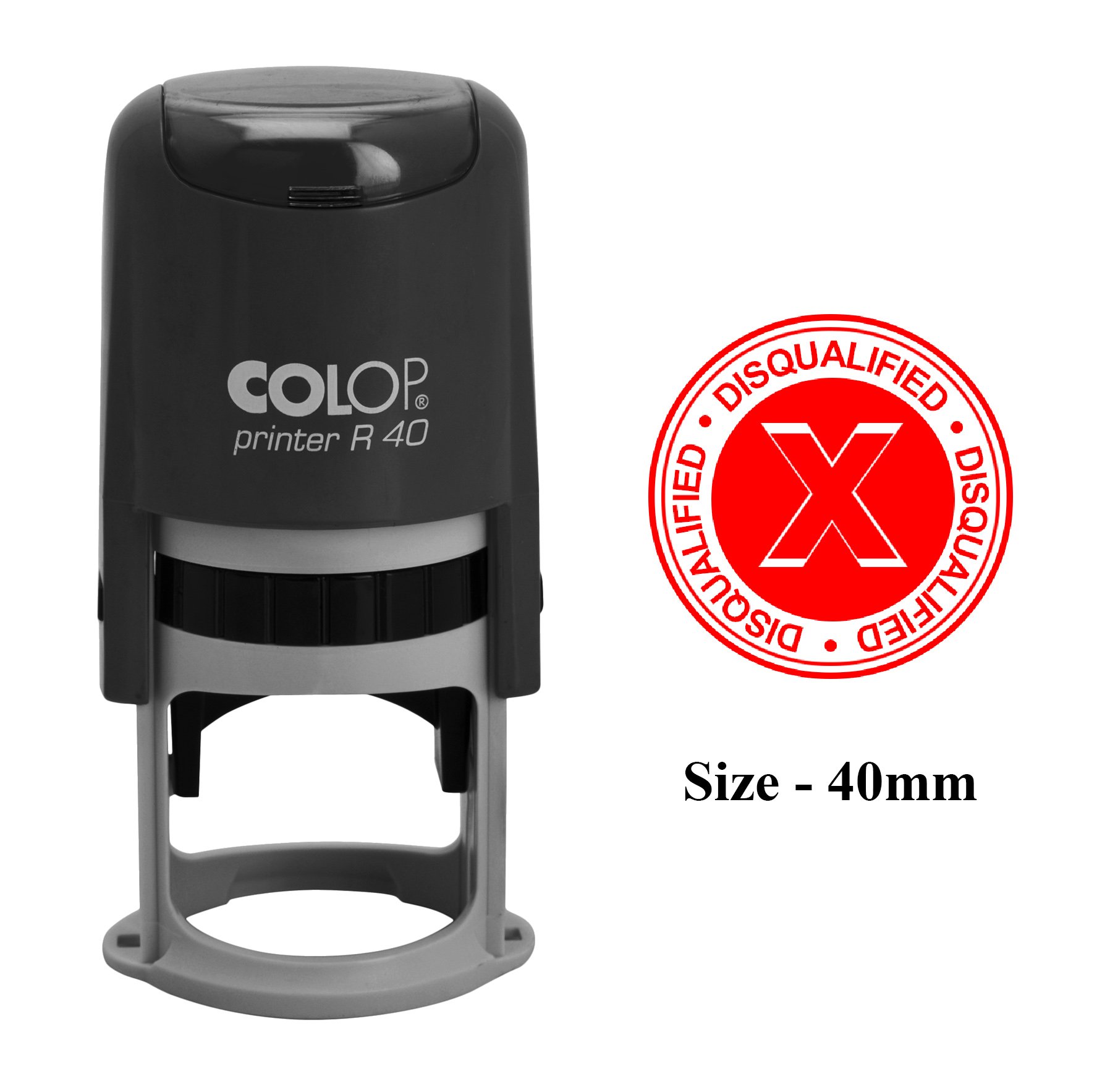 Colop Self-Inking Stamp for Office & Business - Custom Plastic Print Stamp with Quick-Drying Ink - Perfect for Documents, Certificates & Paperwork