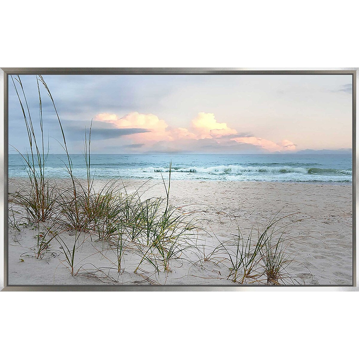 Beach Driftwood Print on Floating Canvas Wall Art - Coastal Decor for Living Room, Bedroom & Office - Nature Inspired Home Decor