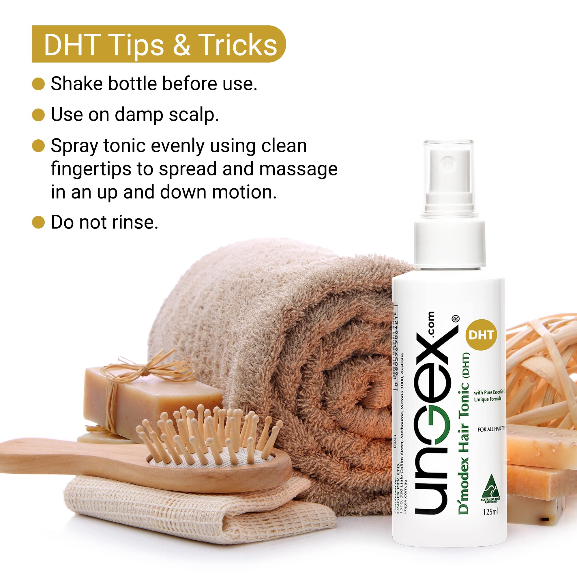 Herbal Tonic for Hair Growth & Scalp Treatment | Safe Demodex Folliculorum Remedy for Hair Loss & Scalp Demodicosis | Ungex DHT Formula | Ideal for Daily Scalp Care & Thinning Hair Solutions