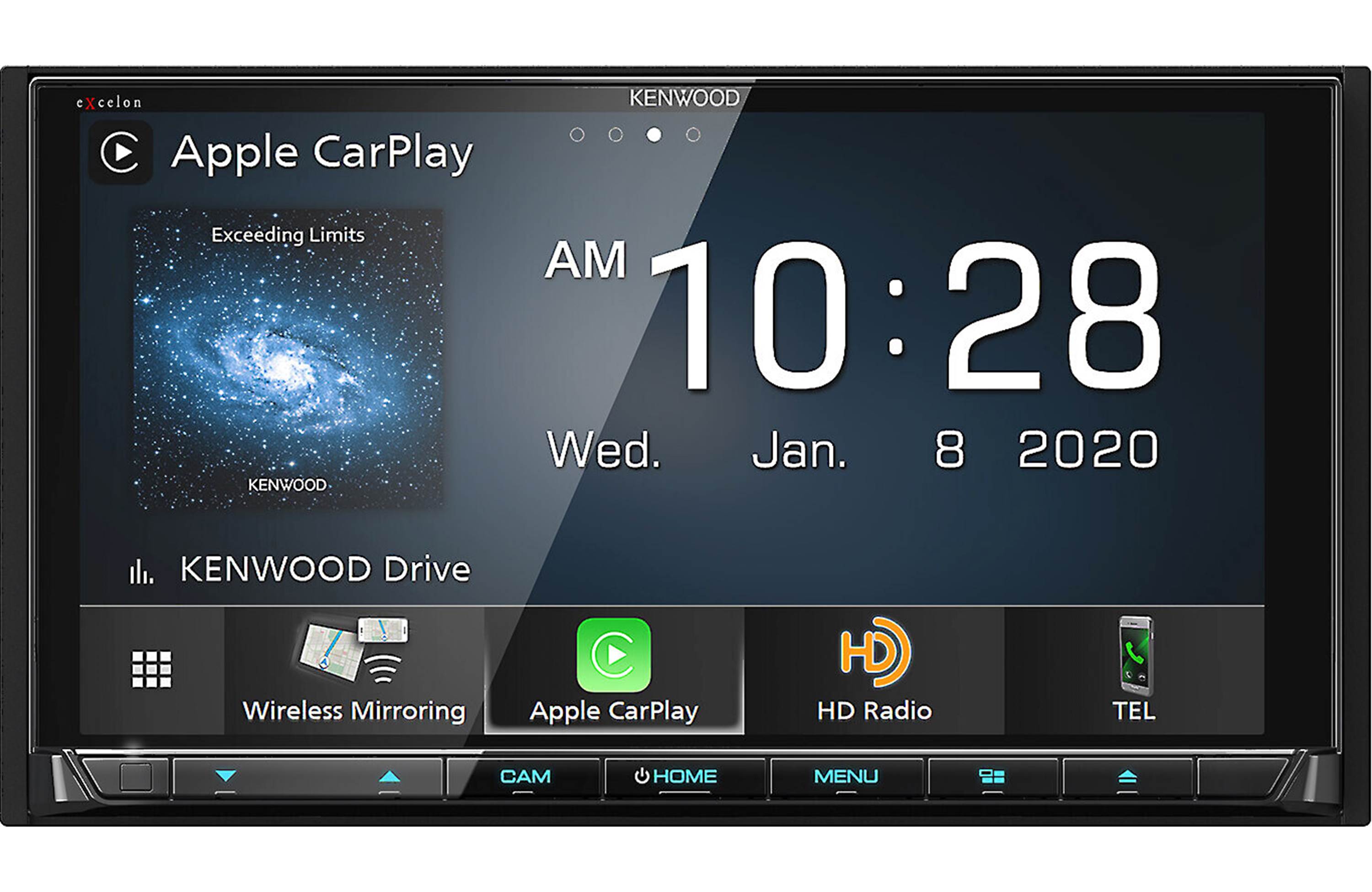 Kenwood Excelon DDX9907XR DVD Receiver with Bluetooth, HD Radio & Apple CarPlay - Premium In-Car Entertainment for Road Trips & Commuting