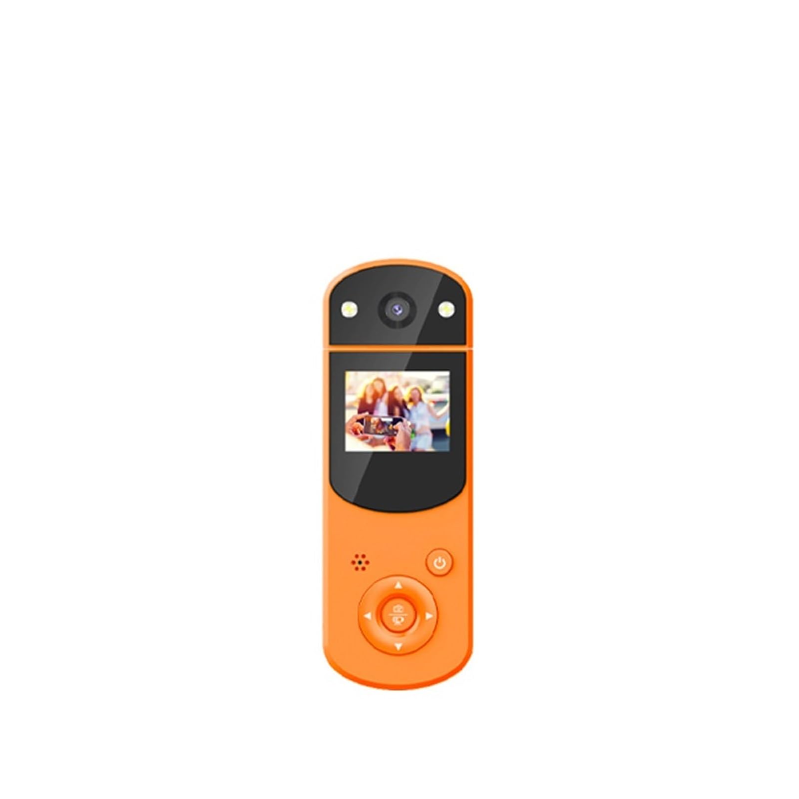 MZZYG 4K HD Action Camera with Night Vision - Waterproof Handheld Digital Camcorder, Back Clip Drive Recorder, Portable Mini Camera with 32GB Card (Orange) - Perfect for Sports, Travel Vlogging & Outdoor Adventures