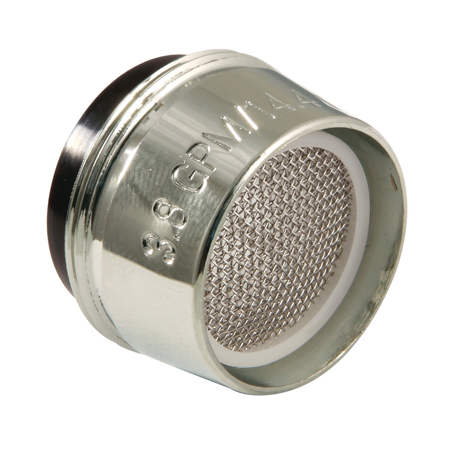 Cal Green KSSA8106 3.8 GPM High Flow Male Threaded Water Saving Aerator - Polished Nickel Finish for Kitchen & Bathroom Faucets