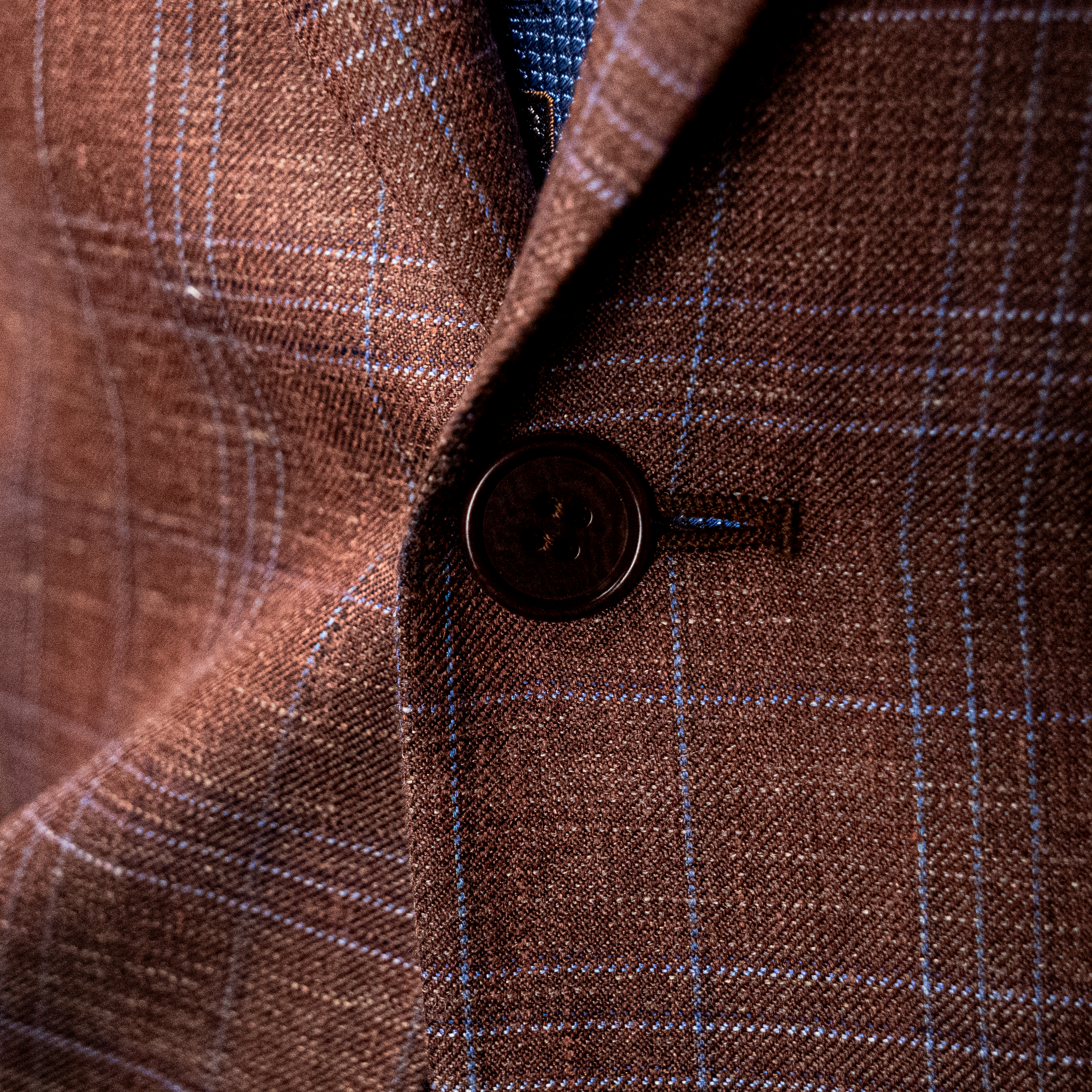 CANALI Men's Brown Plaid Suit - Premium Wool Business Suit for Office, Wedding & Formal Events