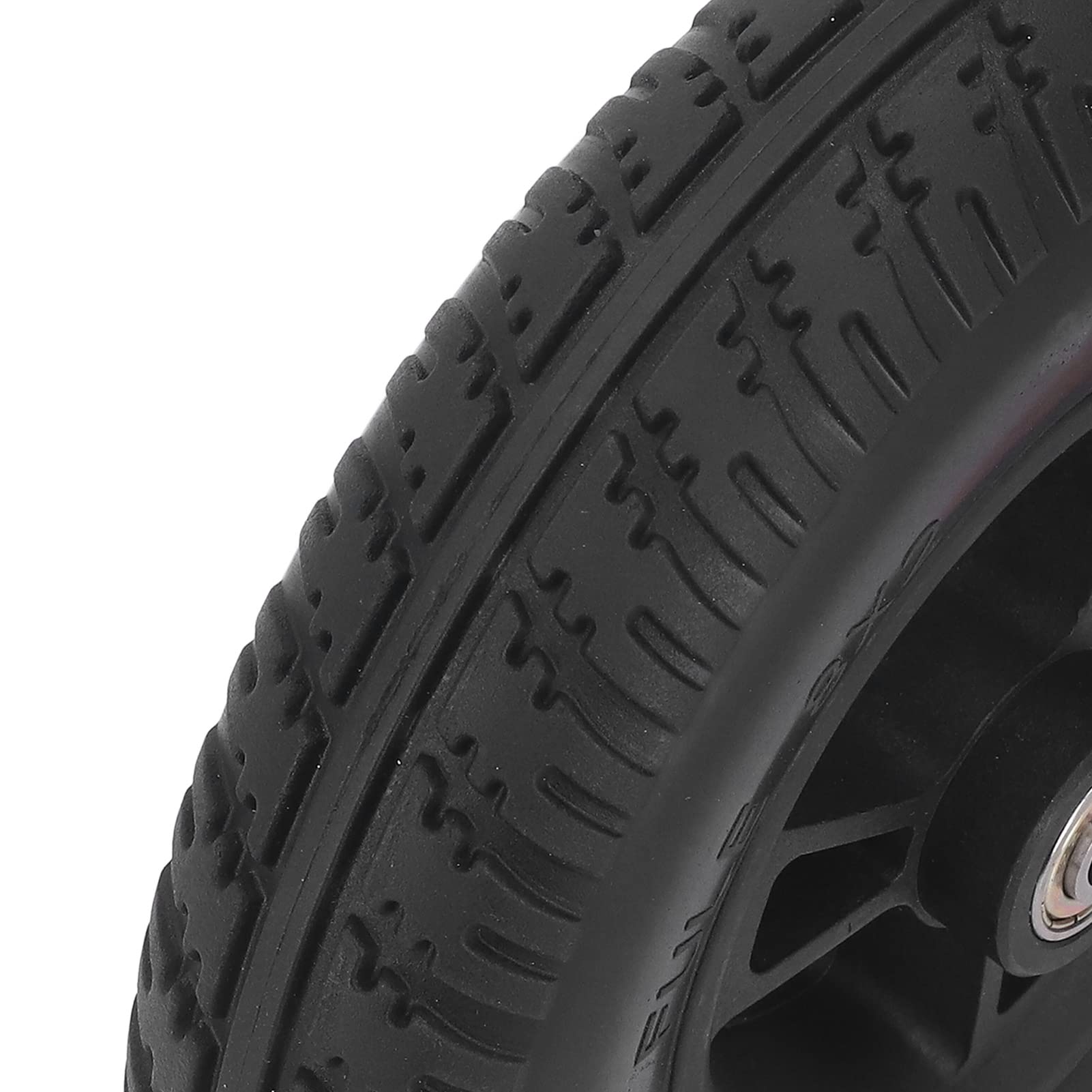 8 Inch Wheelchair Front Wheel Replacement - PU Anti-Skid Explosion-Proof Tire for Electric Wheelchairs - Durable Mobility Aid for Indoor/Outdoor Use