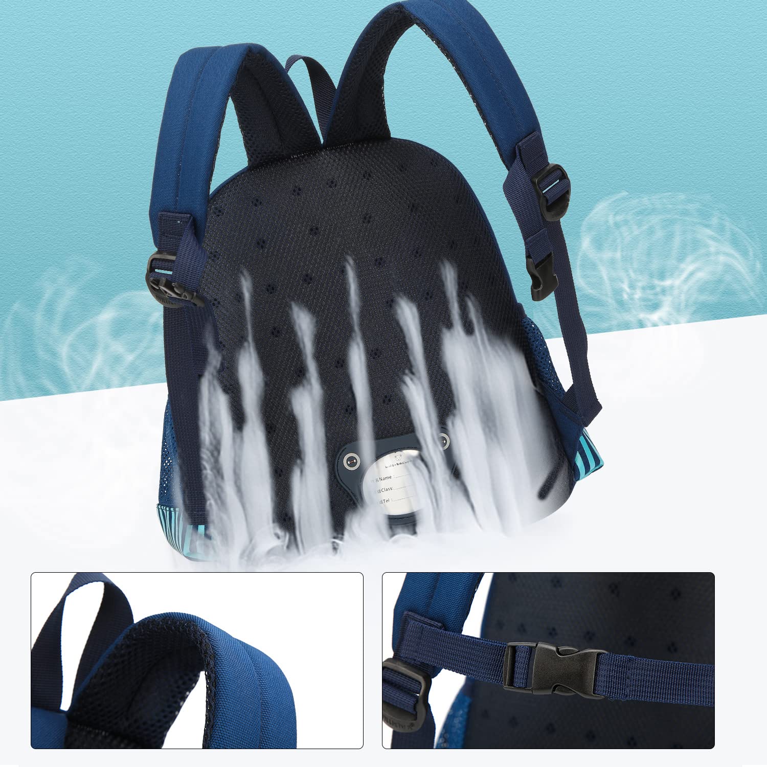 Adorable 3D Zoo Little Kids Backpack for Boys & Girls - Waterproof Toddler Backpack for Preschool & Daycare - Perfect for School, Travel & Outdoor Adventures