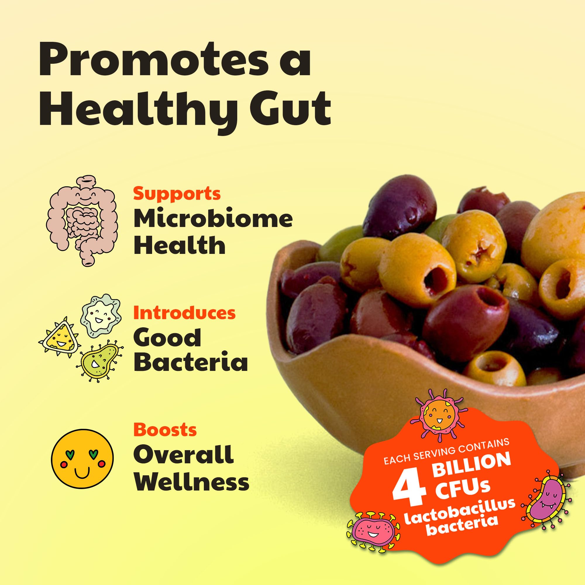 Olive My Pickle Probiotic Greek Olives Mixed - 48oz (3 Pack) | Organic Kalamata Olives with Live Cultures for Gut Health & Digestion | Keto, Paleo & Vegan Friendly Snack | Perfect for Charcuterie Boards, Salads & Healthy On-the-Go Snacking