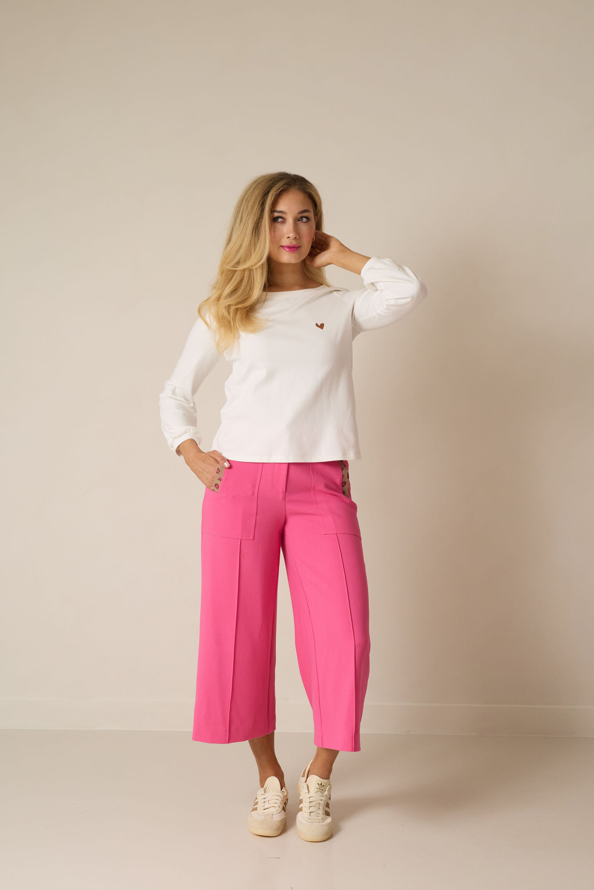 Ardor Scoop Neck Top for Women - Soft Stretch White Blouse for Casual & Office Wear | Comfortable Everyday T-Shirt