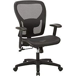 Lorell SOHO Mesh Mid-Back Task Chair - Ergonomic Office Chair with Breathable Mesh Back, Adjustable Height & Tilt for Home & Office Workspaces - Perfect for Long Hours of Computer Work, Gaming & Studying