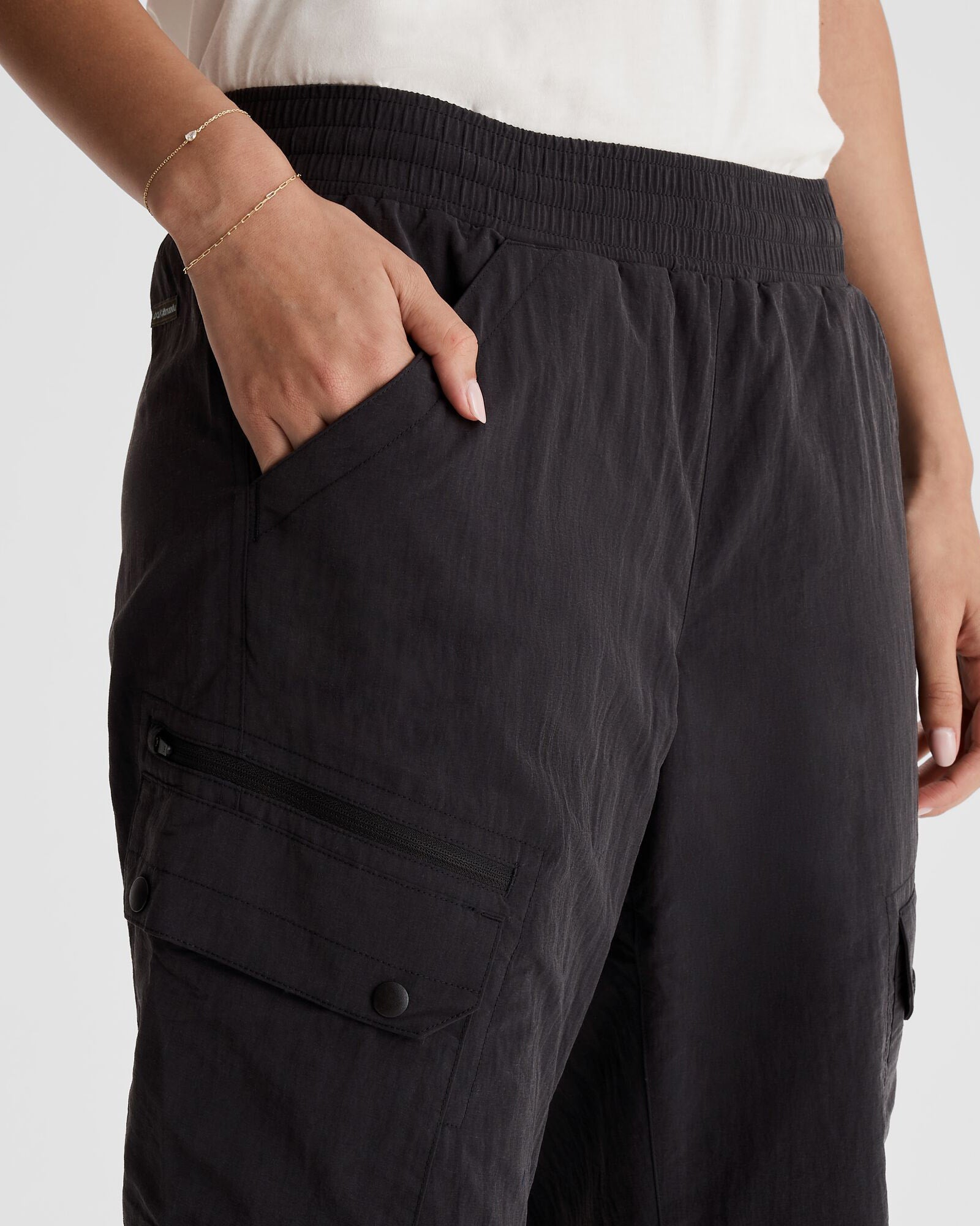 Women's EVRY Day Lined Cargo Pants - Black | Comfortable Casual Trousers with Pockets for Outdoor, Work & Everyday Wear