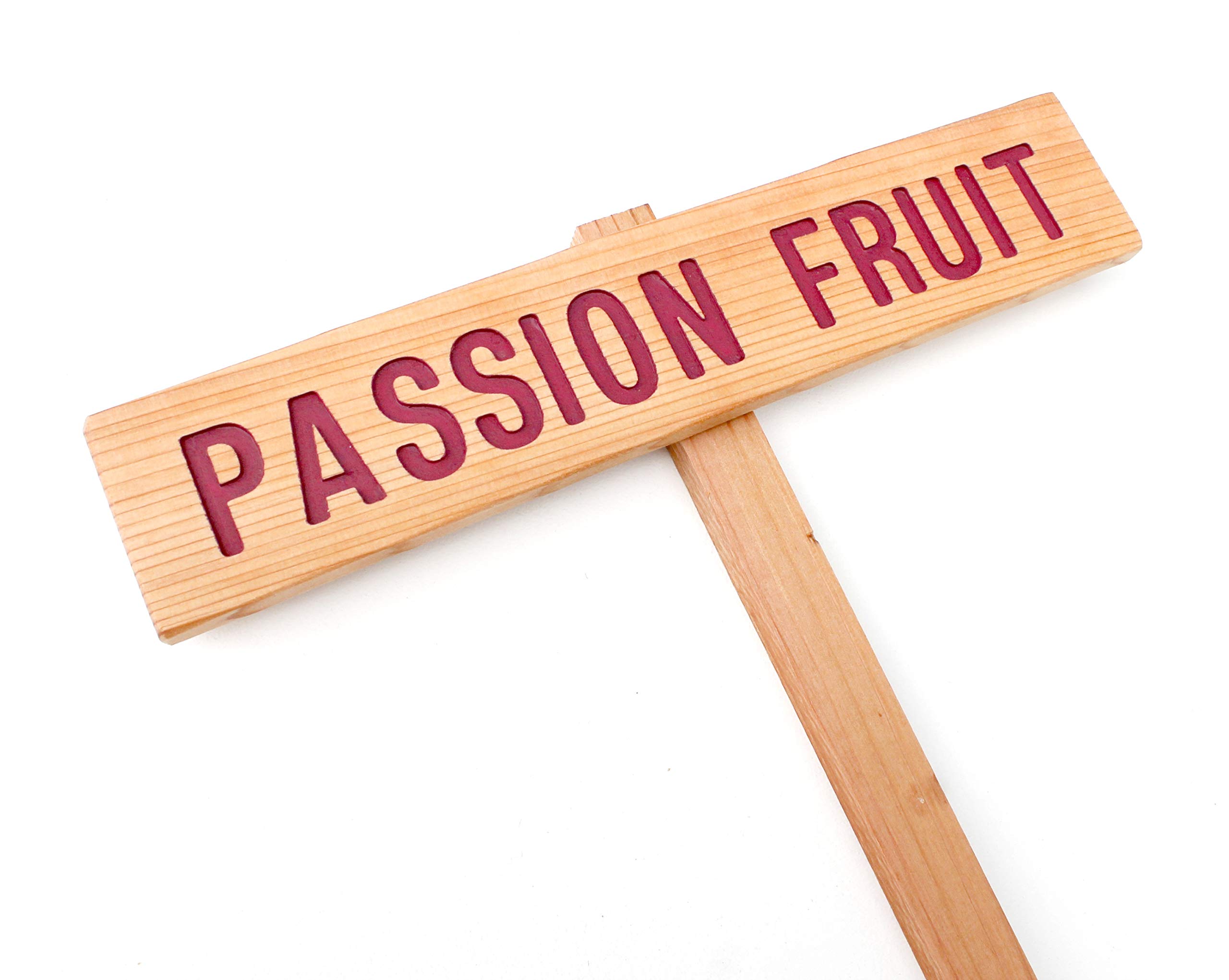 Passion Fruit Sign - Durable Outdoor Marker & Garden Art - Perfect for Yard Decor, Fruit Garden Signage - Great Gardener Gift & Perennial Plant Sign - Ideal for Patios, Farms & Backyard Landscaping