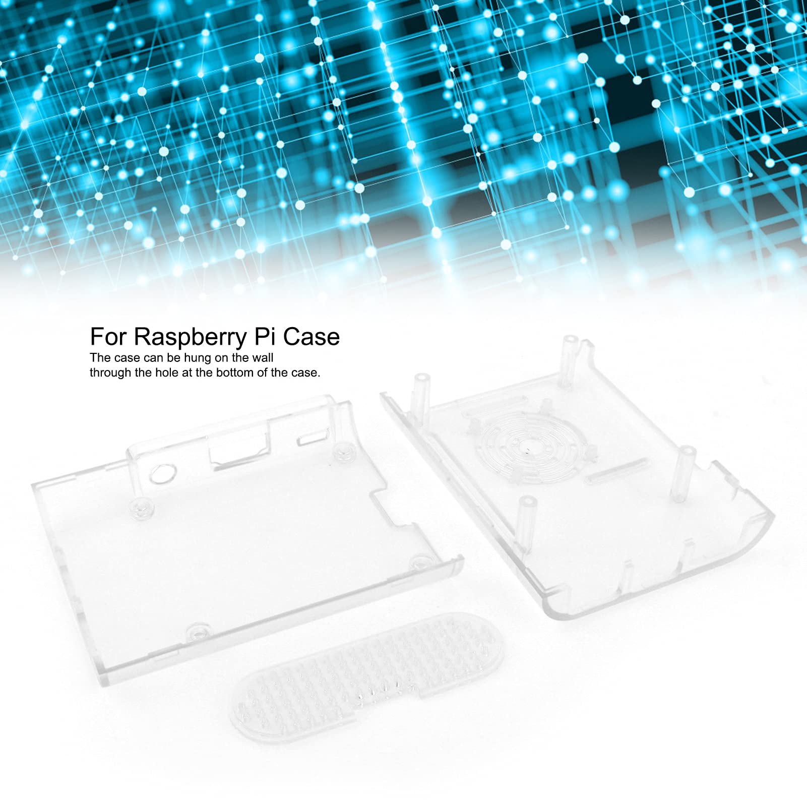Raspberry Pi Case - Durable Transparent Protective Shell for Single Board Computer | Perfect for DIY Projects, Home Automation & Electronics Prototyping