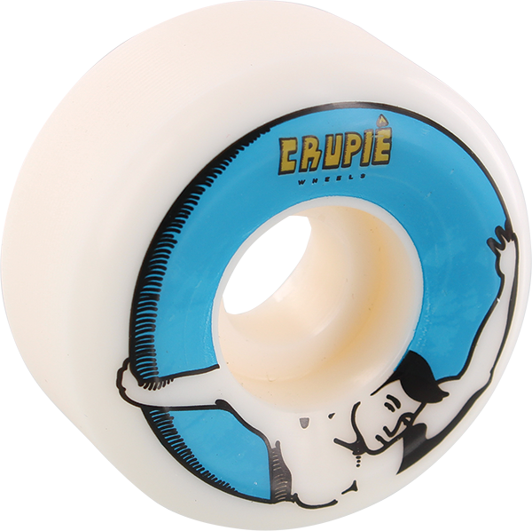 53mm Crupie Skola Skateboard Wheels - Set of 4 High-Performance Wheels for Street, Park & Cruising - Perfect for Beginners & Pro Skaters