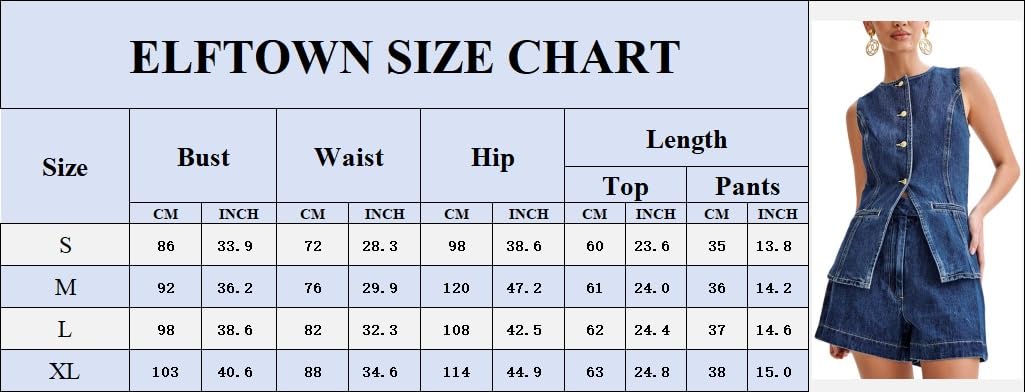 Trendy Women's Denim 2-Piece Outfit - Casual Button Down Sleeveless Top & High Waist Jean Shorts | Perfect for Summer Outings, Beach Vacations and Street Style Fashion