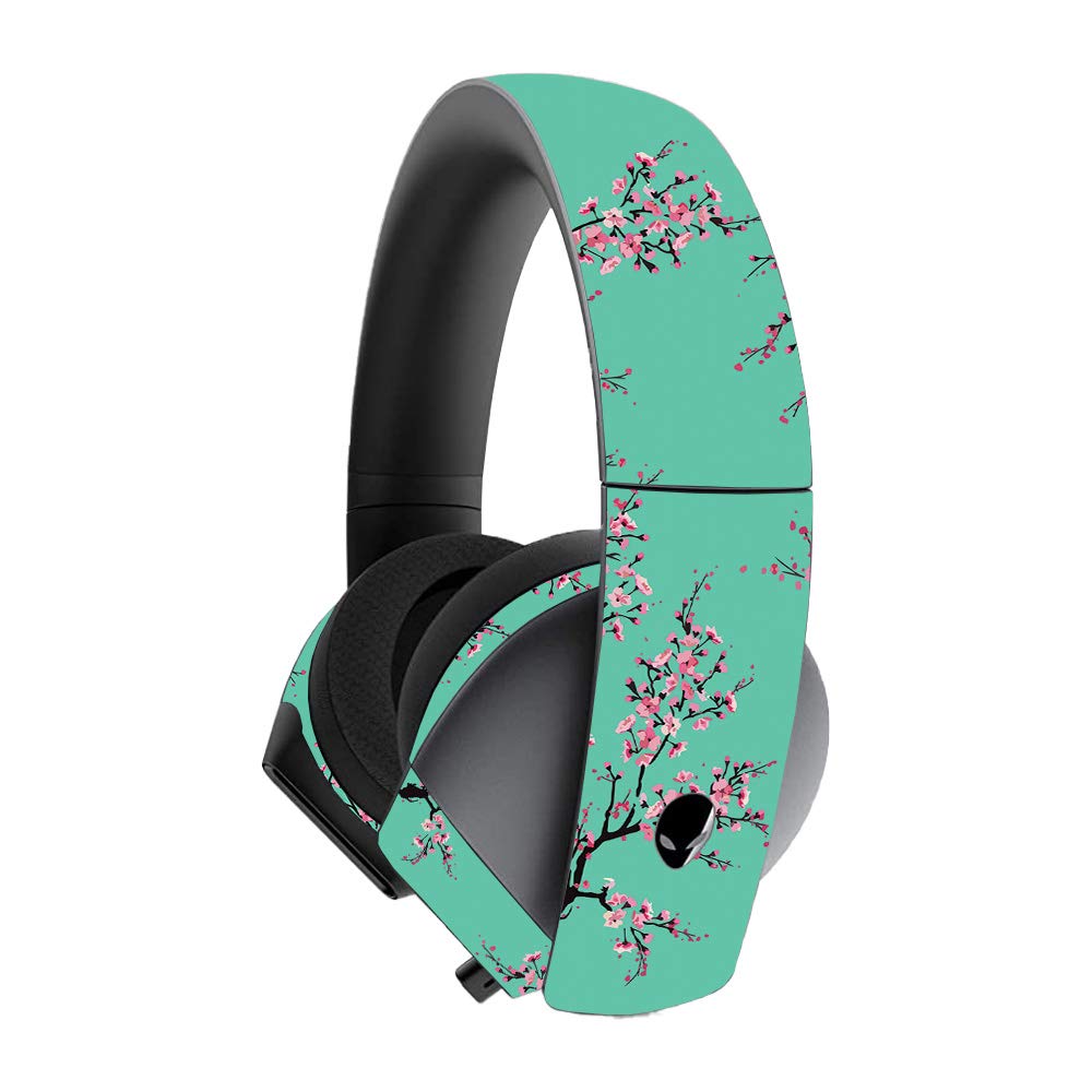 MightySkins Vinyl Decal Wrap Cover for Alienware 7.1 Gaming Headset - Cherry Blossom Tree Design | Protective & Durable Skin | Easy to Apply & Remove | Made in USA | Perfect for Gaming Setup & Personalization