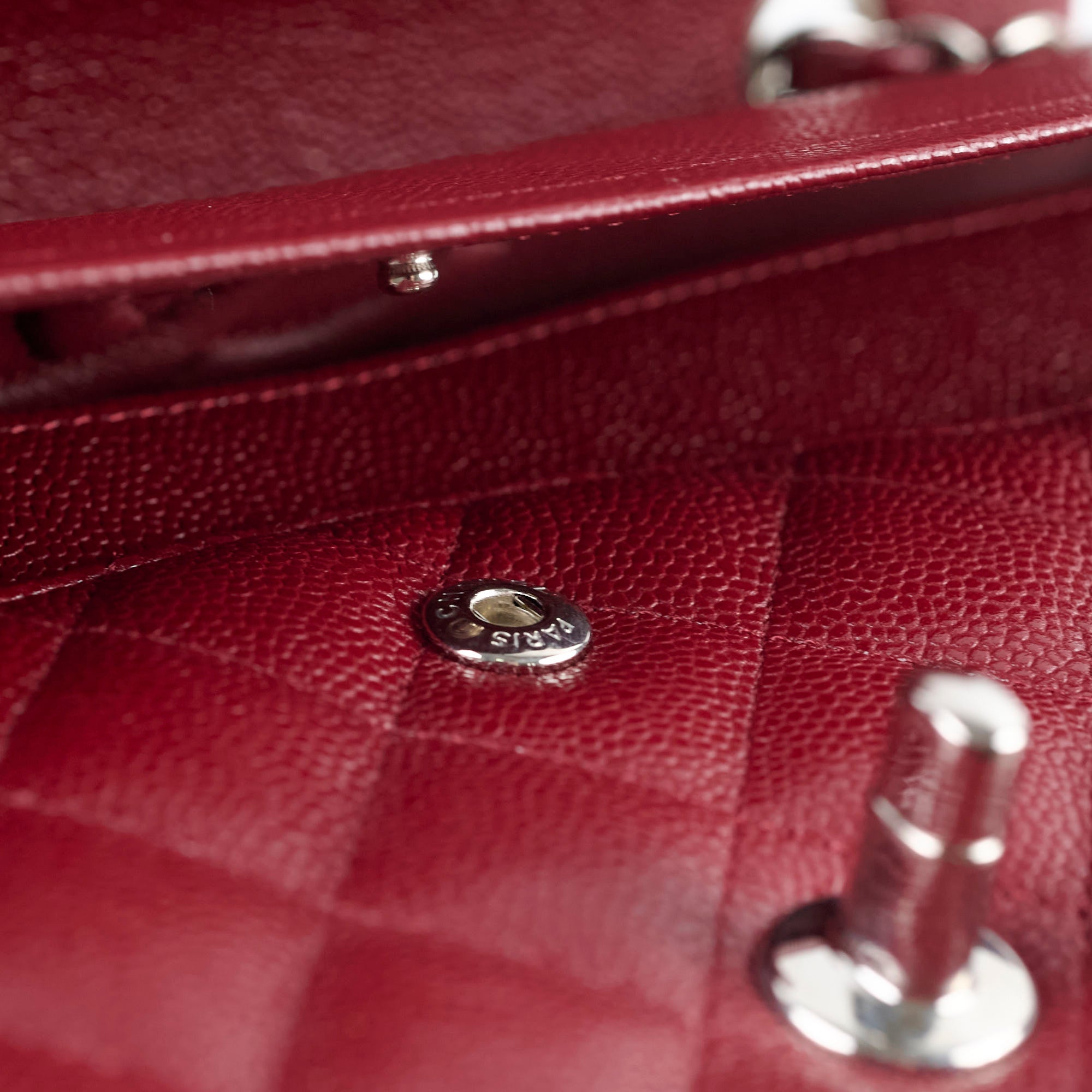 Chanel Medium M/L Caviar Classic Flap Bag in Red - Luxury Designer Handbag for Women, Perfect for Parties, Date Nights & Special Occasions