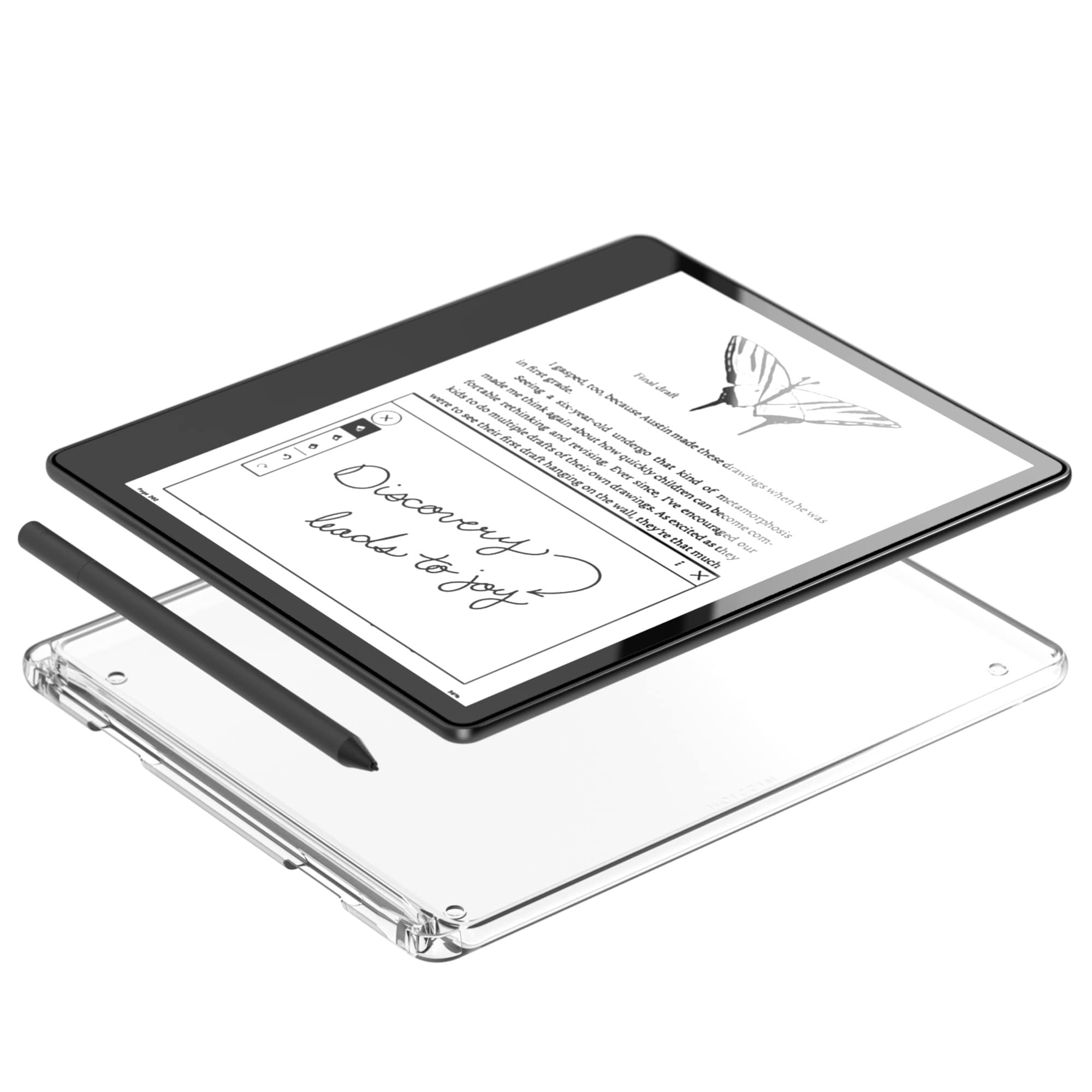 Kindle Scribe 16GB E-Reader with Basic Pen & Clear Case - Perfect for Note-Taking, Reading eBooks & PDF Annotation - Ideal for Students, Professionals & Book Lovers
